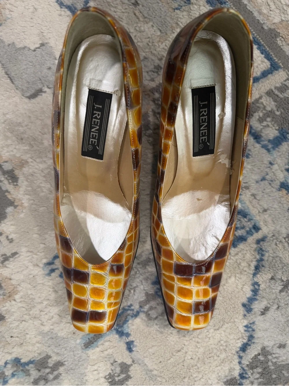 Women's Amber Croc-Embossed Heels